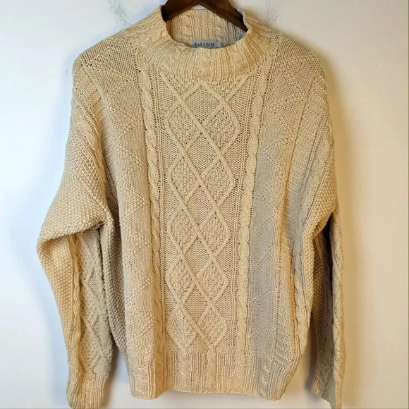 Vintage Fabrizio Cable Knit Sweater / Large - Picture 1 of 5